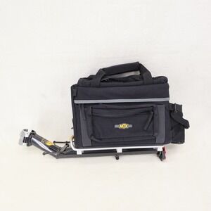 Topeak QR Beam Rack MTX Quick Track Rear Bike Rack with Trunk Bag Black